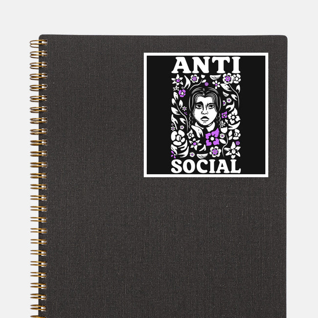 Anti Social-None-Glossy-Sticker-piercek26