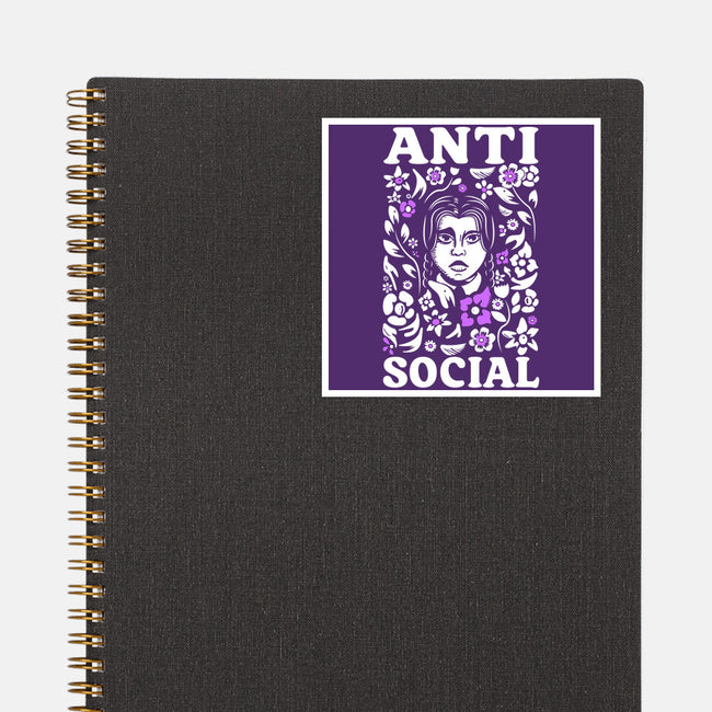 Anti Social-None-Glossy-Sticker-piercek26