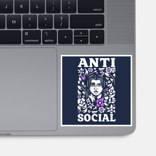 Anti Social-None-Glossy-Sticker-piercek26