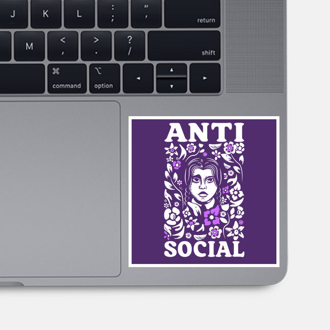 Anti Social-None-Glossy-Sticker-piercek26