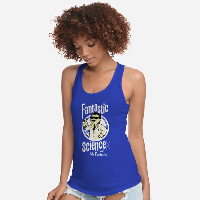 Fantastic Science With Mr. Fantastic-Womens-Racerback-Tank-Wookie Mike