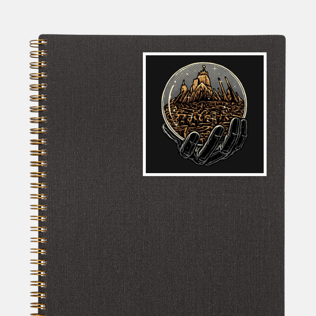 Wander Inside The Maze-None-Glossy-Sticker-glitchygorilla