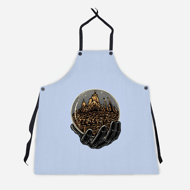 Wander Inside The Maze-Unisex-Kitchen-Apron-glitchygorilla