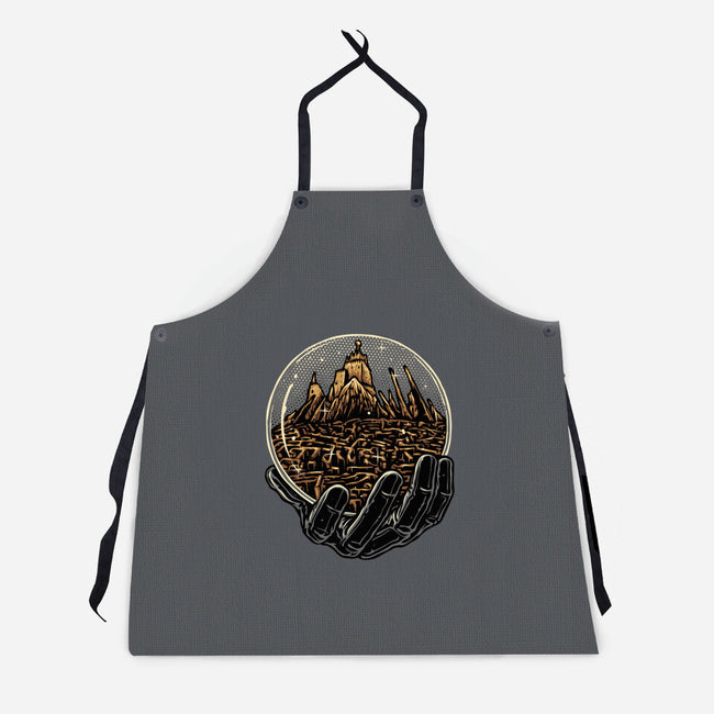 Wander Inside The Maze-Unisex-Kitchen-Apron-glitchygorilla