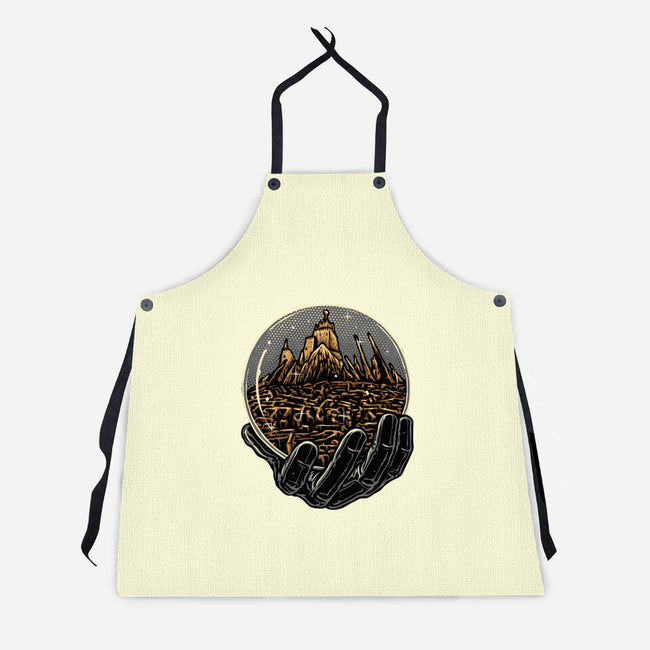 Wander Inside The Maze-Unisex-Kitchen-Apron-glitchygorilla
