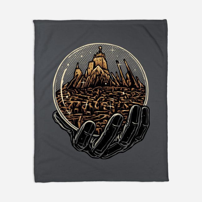 Wander Inside The Maze-None-Fleece-Blanket-glitchygorilla