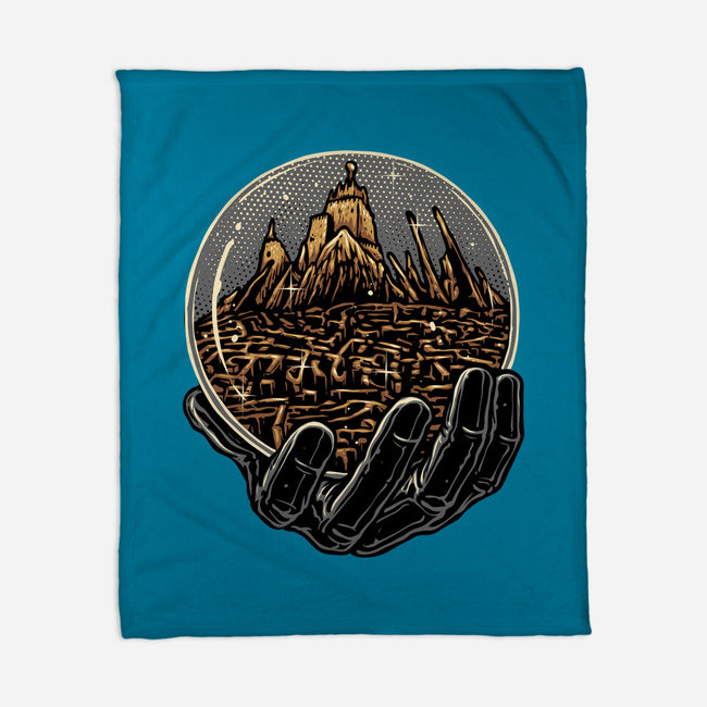 Wander Inside The Maze-None-Fleece-Blanket-glitchygorilla