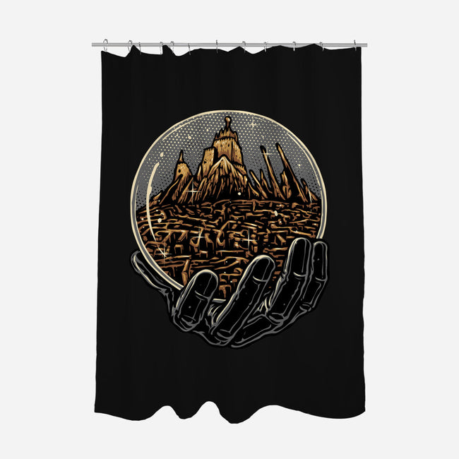 Wander Inside The Maze-None-Polyester-Shower Curtain-glitchygorilla