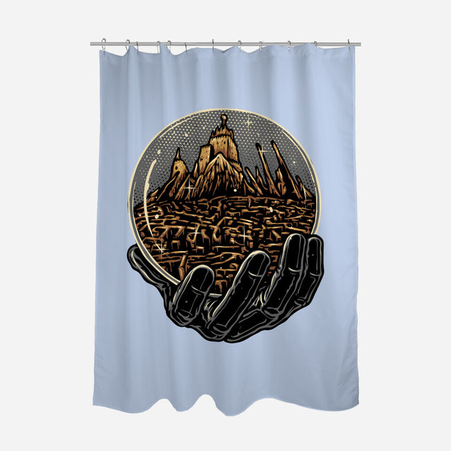 Wander Inside The Maze-None-Polyester-Shower Curtain-glitchygorilla