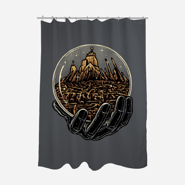 Wander Inside The Maze-None-Polyester-Shower Curtain-glitchygorilla