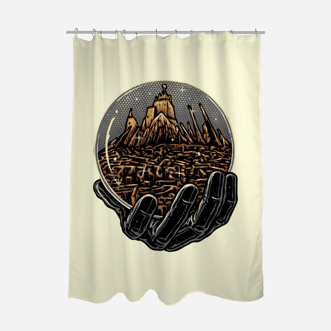 Wander Inside The Maze-None-Polyester-Shower Curtain-glitchygorilla