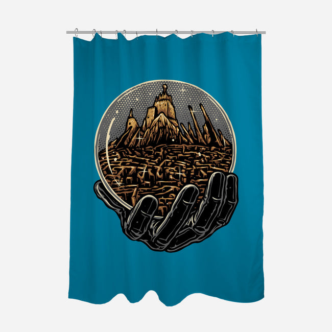 Wander Inside The Maze-None-Polyester-Shower Curtain-glitchygorilla