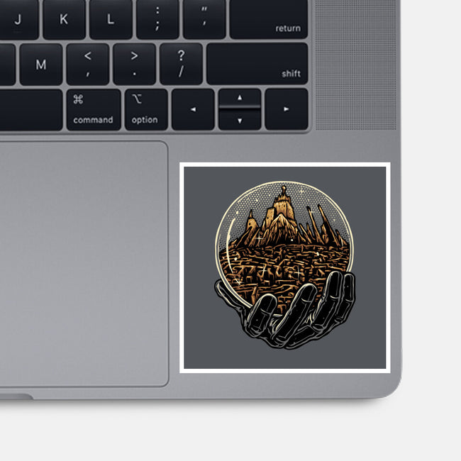 Wander Inside The Maze-None-Glossy-Sticker-glitchygorilla