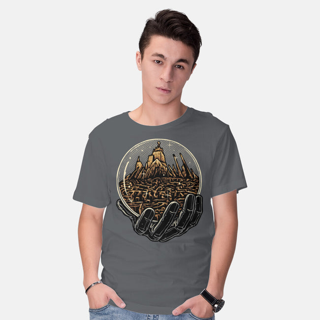 Wander Inside The Maze-Mens-Basic-Tee-glitchygorilla