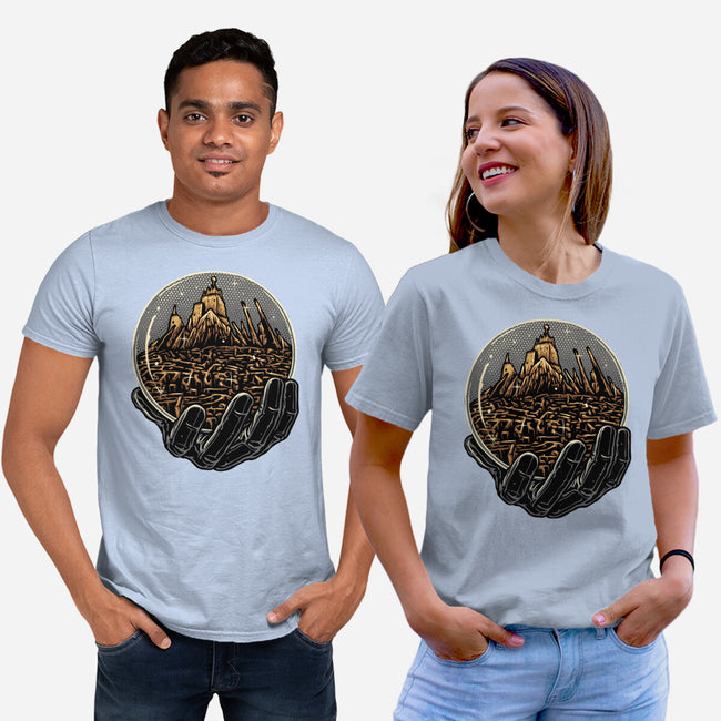 Wander Inside The Maze-Unisex-Basic-Tee-glitchygorilla