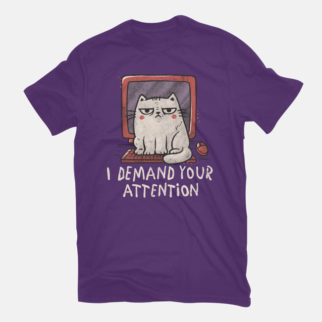 I Demand Your Attention-Womens-Basic-Tee-koalastudio