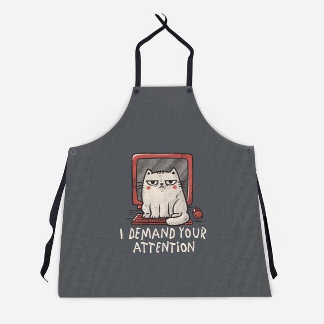 I Demand Your Attention-Unisex-Kitchen-Apron-koalastudio