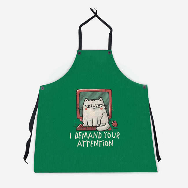 I Demand Your Attention-Unisex-Kitchen-Apron-koalastudio