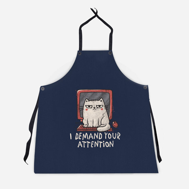 I Demand Your Attention-Unisex-Kitchen-Apron-koalastudio