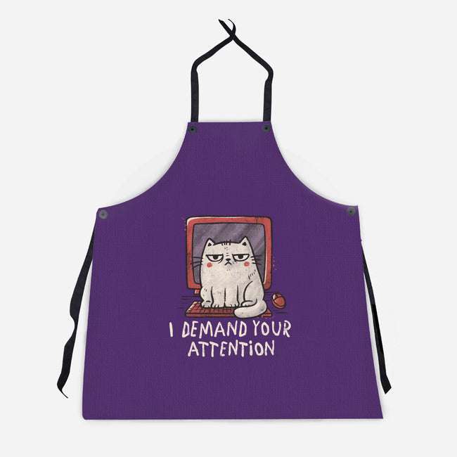 I Demand Your Attention-Unisex-Kitchen-Apron-koalastudio
