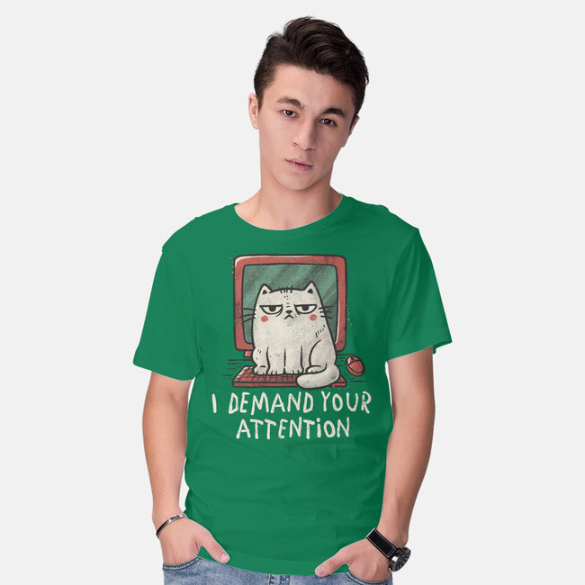 I Demand Your Attention-Mens-Basic-Tee-koalastudio