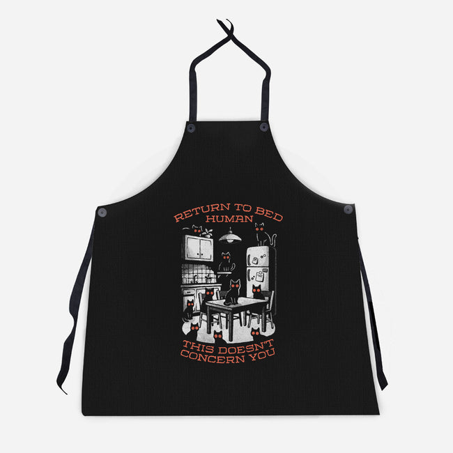 Return To Bed Human-Unisex-Kitchen-Apron-eduely
