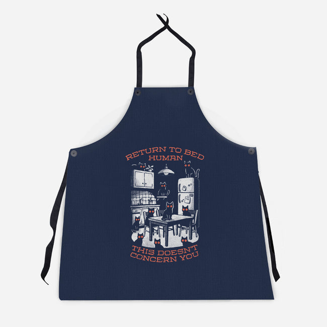 Return To Bed Human-Unisex-Kitchen-Apron-eduely