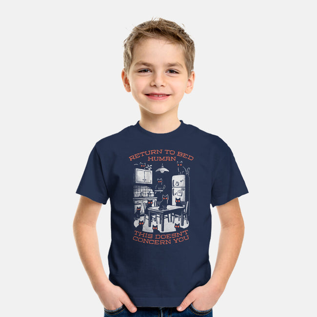Return To Bed Human-Youth-Basic-Tee-eduely