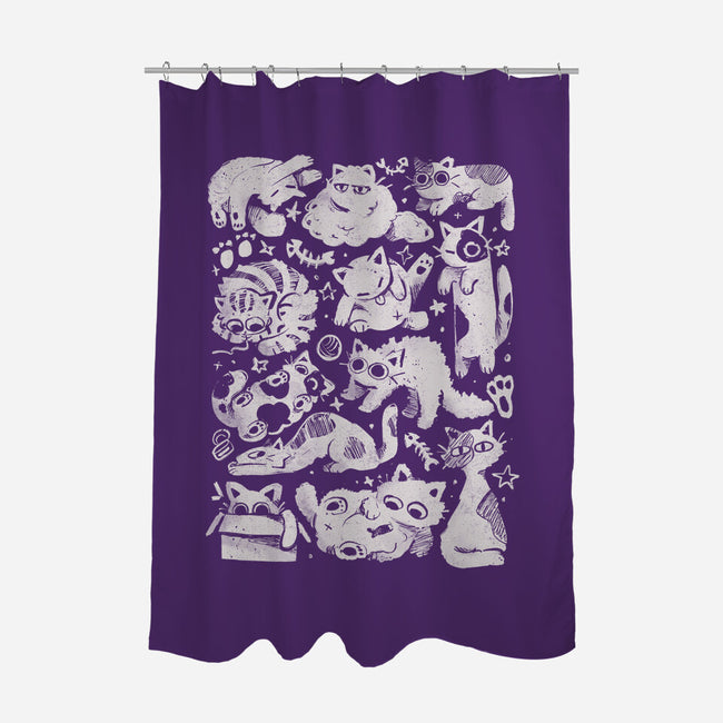 Fluffy Overload-None-Polyester-Shower Curtain-eduely