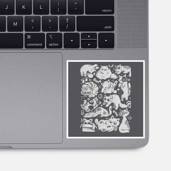 Fluffy Overload-None-Glossy-Sticker-eduely