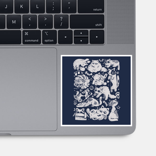 Fluffy Overload-None-Glossy-Sticker-eduely