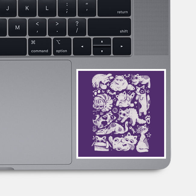 Fluffy Overload-None-Glossy-Sticker-eduely