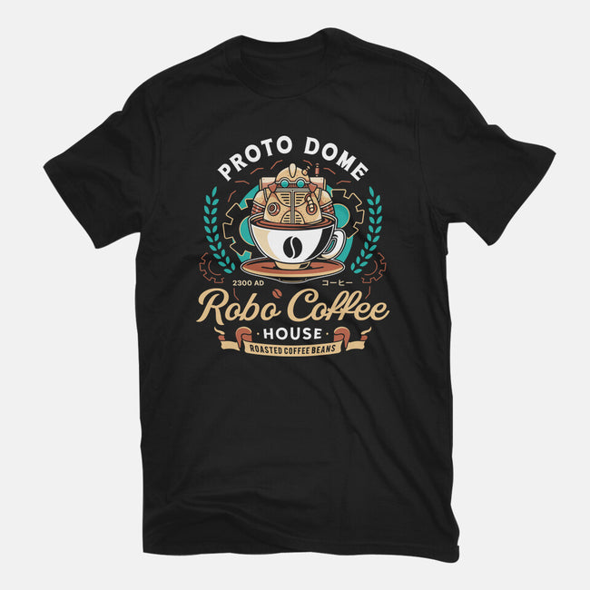 Proto Dome Robo Coffee Crest-Mens-Basic-Tee-LAGELANTEE