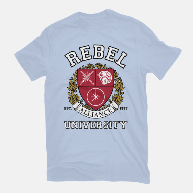 Rebel Alliance University-Womens-Basic-Tee-DrMonekers