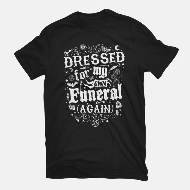 Dressed For My Own Funeral-Mens-Basic-Tee-Nemons
