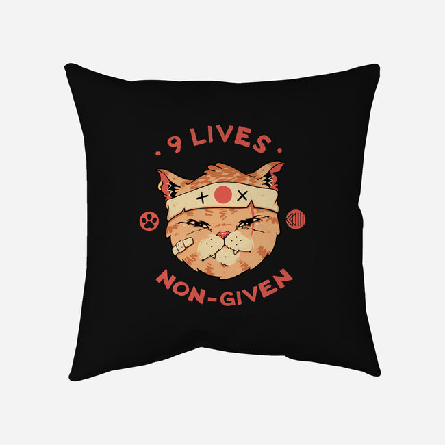 Nine Lives Non-Given-None-Removable Cover w Insert-Throw Pillow-vp021