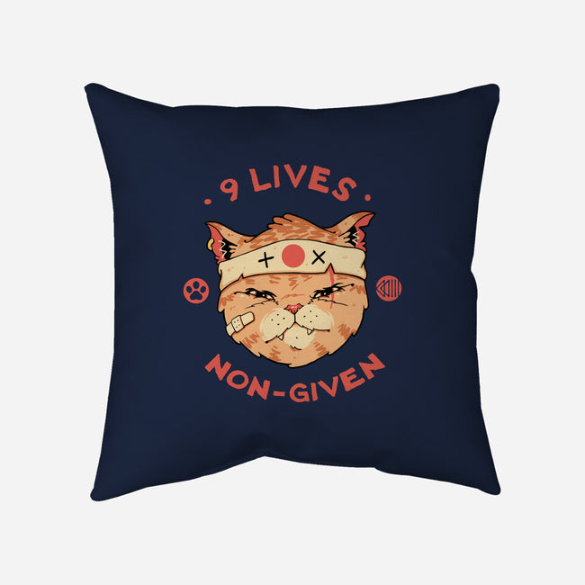 Nine Lives Non-Given-None-Removable Cover w Insert-Throw Pillow-vp021