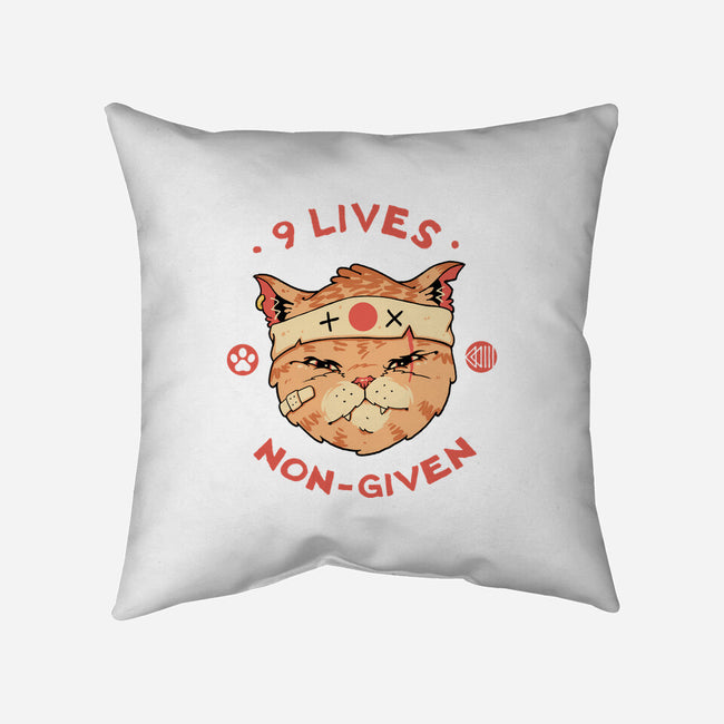 Nine Lives Non-Given-None-Removable Cover w Insert-Throw Pillow-vp021