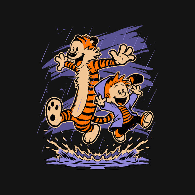 Rainy Day Tiger Boy-Mens-Basic-Tee-Studio Mootant