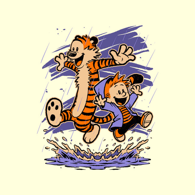 Rainy Day Tiger Boy-Mens-Basic-Tee-Studio Mootant