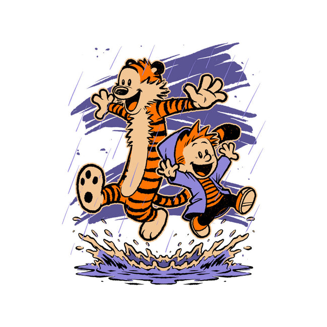 Rainy Day Tiger Boy-Mens-Basic-Tee-Studio Mootant