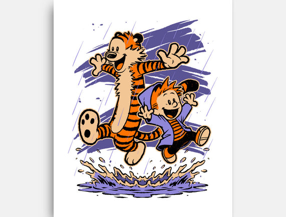 Rainy Day Tiger Boy