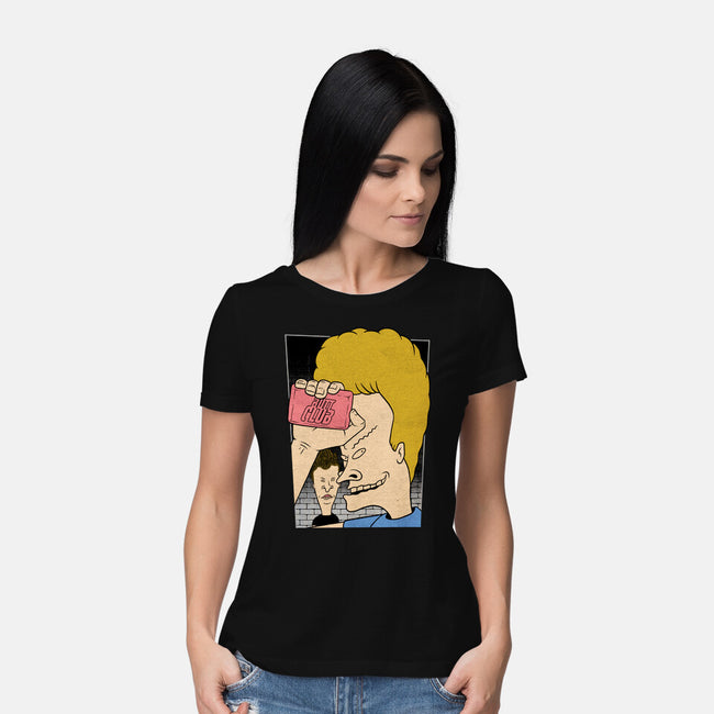 Fight Movie Idiots-Womens-Basic-Tee-Studio Mootant