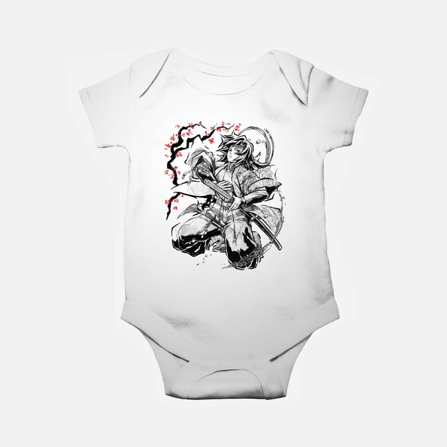 Water Breathing Hashira Sumi-E-Baby-Basic-Onesie-Astrobot Invention