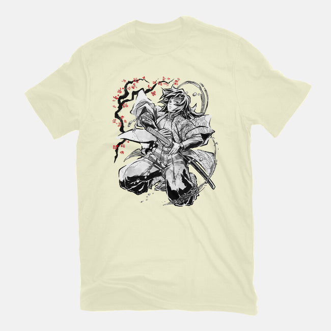 Water Breathing Hashira Sumi-E-Mens-Basic-Tee-Astrobot Invention