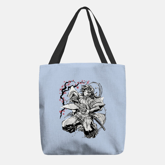 Water Breathing Hashira Sumi-E-None-Basic Tote-Bag-Astrobot Invention