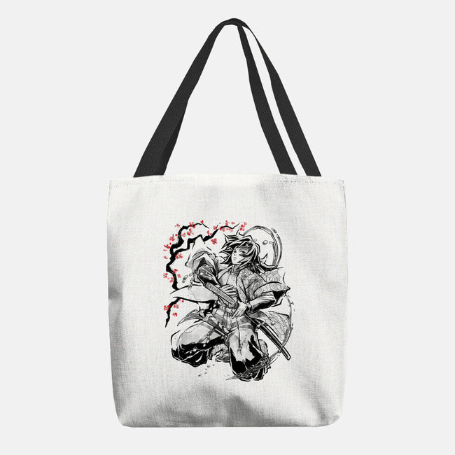 Water Breathing Hashira Sumi-E-None-Basic Tote-Bag-Astrobot Invention