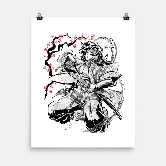 Water Breathing Hashira Sumi-E-None-Matte-Poster-Astrobot Invention