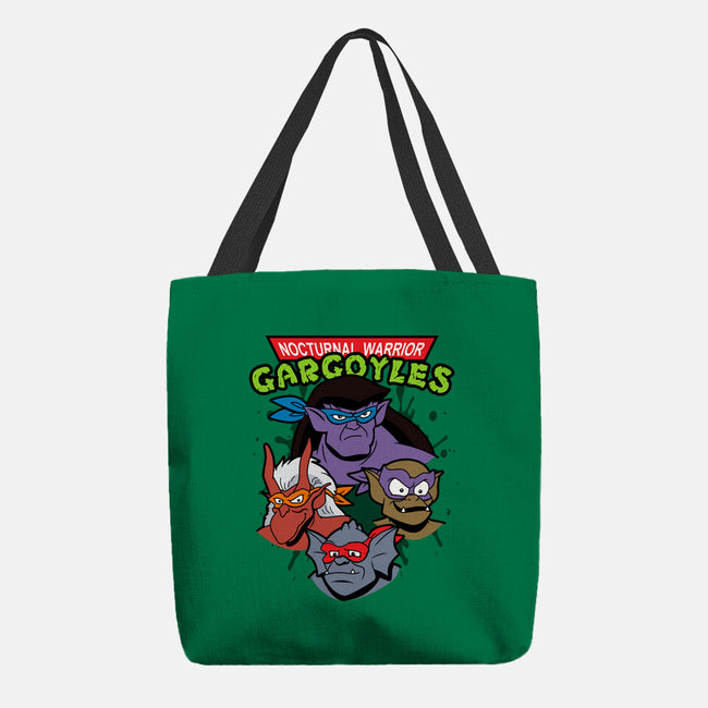 Nocturnal Warrior Gargoyles-None-Basic Tote-Bag-Boggs Nicolas