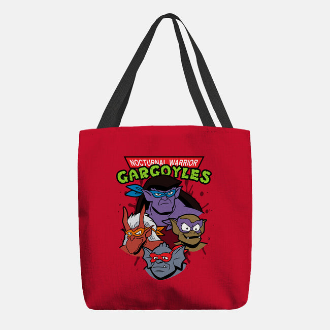 Nocturnal Warrior Gargoyles-None-Basic Tote-Bag-Boggs Nicolas